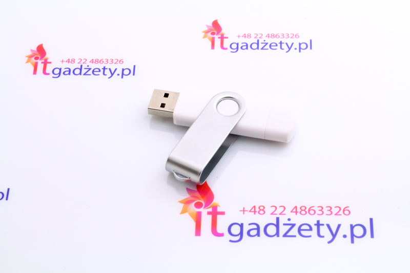 Pendrive OTG, bialy