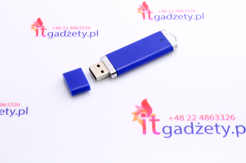 Niebieski klasyczny pendrive USB