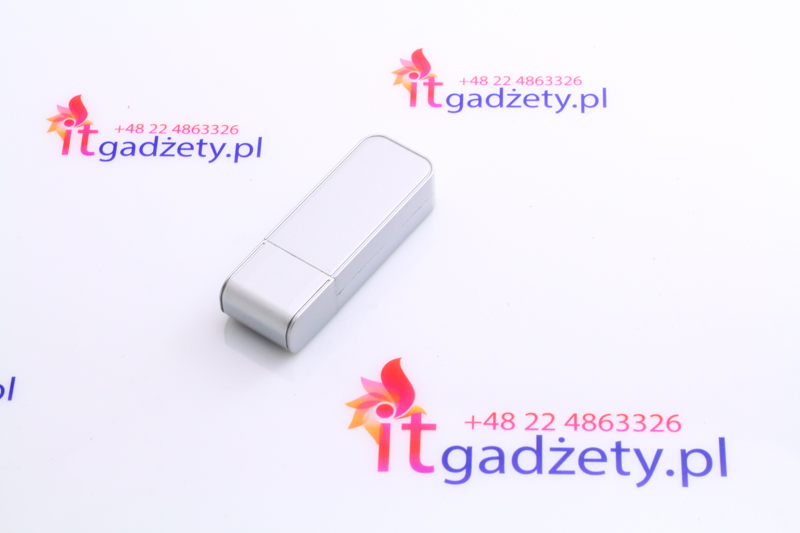 Srebrny usb flash do nadruku logo