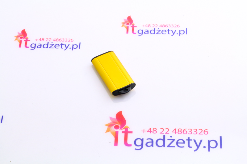 Żółty pendrive z nadrukiem slim